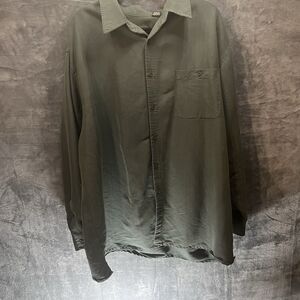 Profile Its All In The Image Men's Green Dress Shirt 3XLT Long Sleeve Button Up